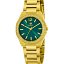 Reloj Marea Mujer con Caja y Brazalete Dorado y Esfera Verde